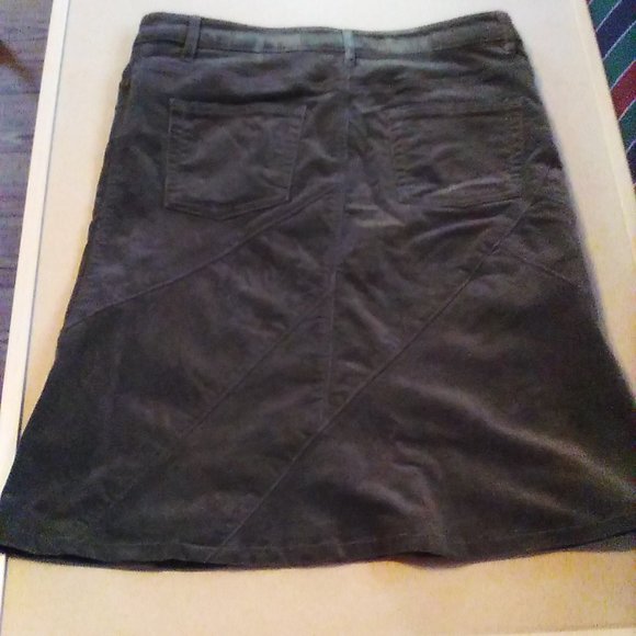 Jupe vert forêt velours cordé - Picture 2 of 2